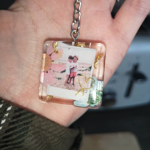 Photo keyring (once purchased, send photo through messages)