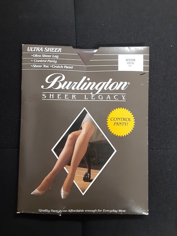 Vintage Burlington Sheer Legacy Ultra Sheer Pantyhose Control Etsy