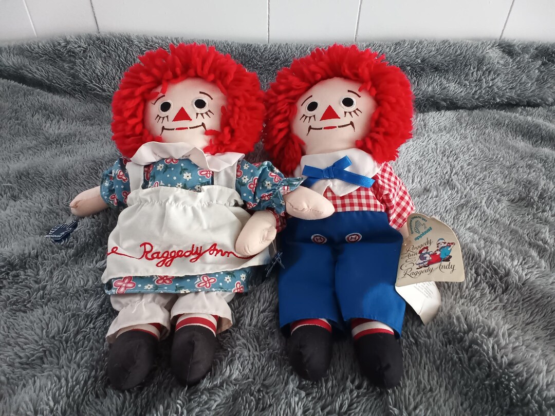 Vintage Raggedy Ann & Andy Dolls Applause 1990s With Tags - Etsy