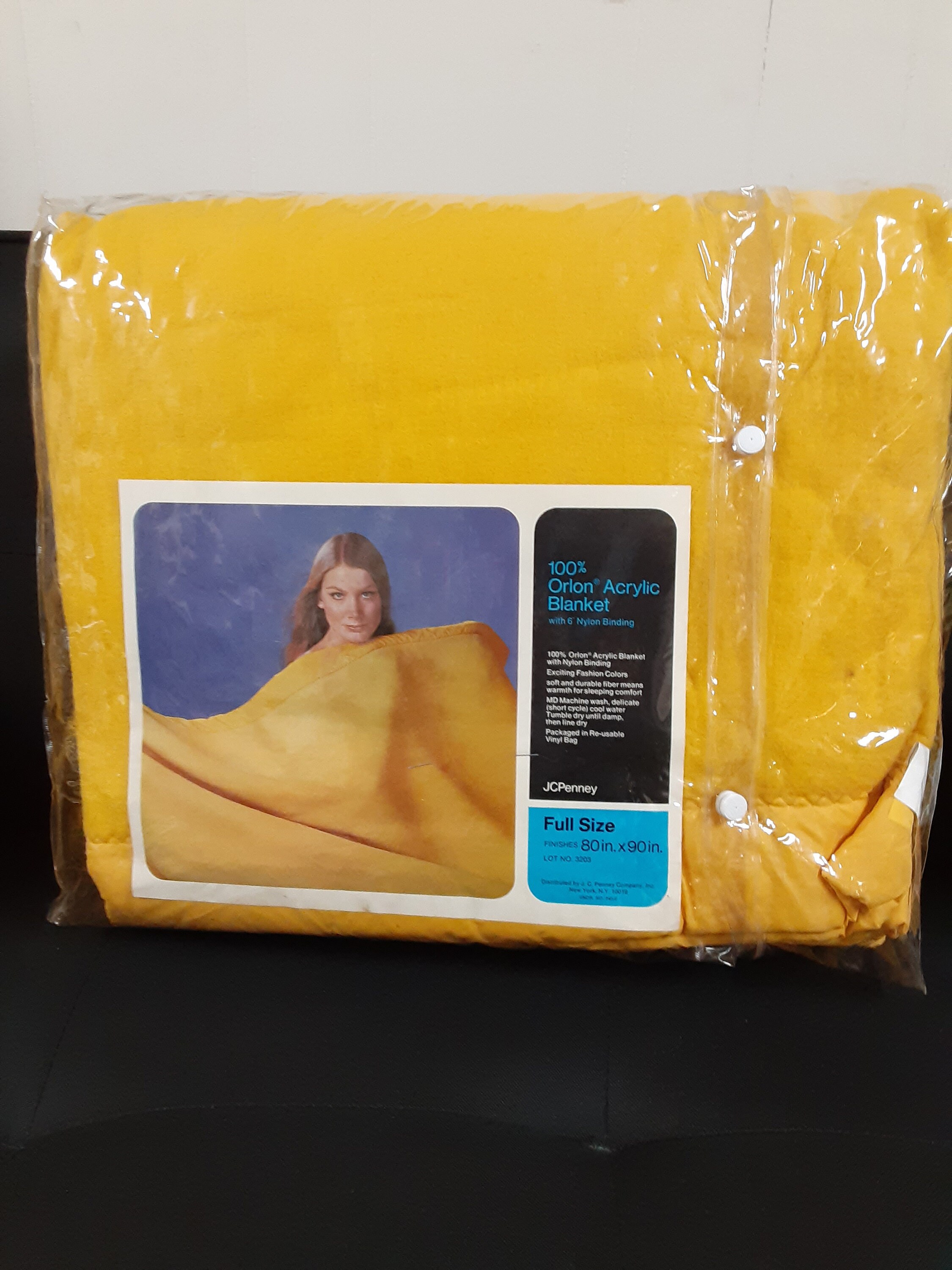Vintage JCPenney Full Size 100 Orlon Acrylic Blanket New In Etsy