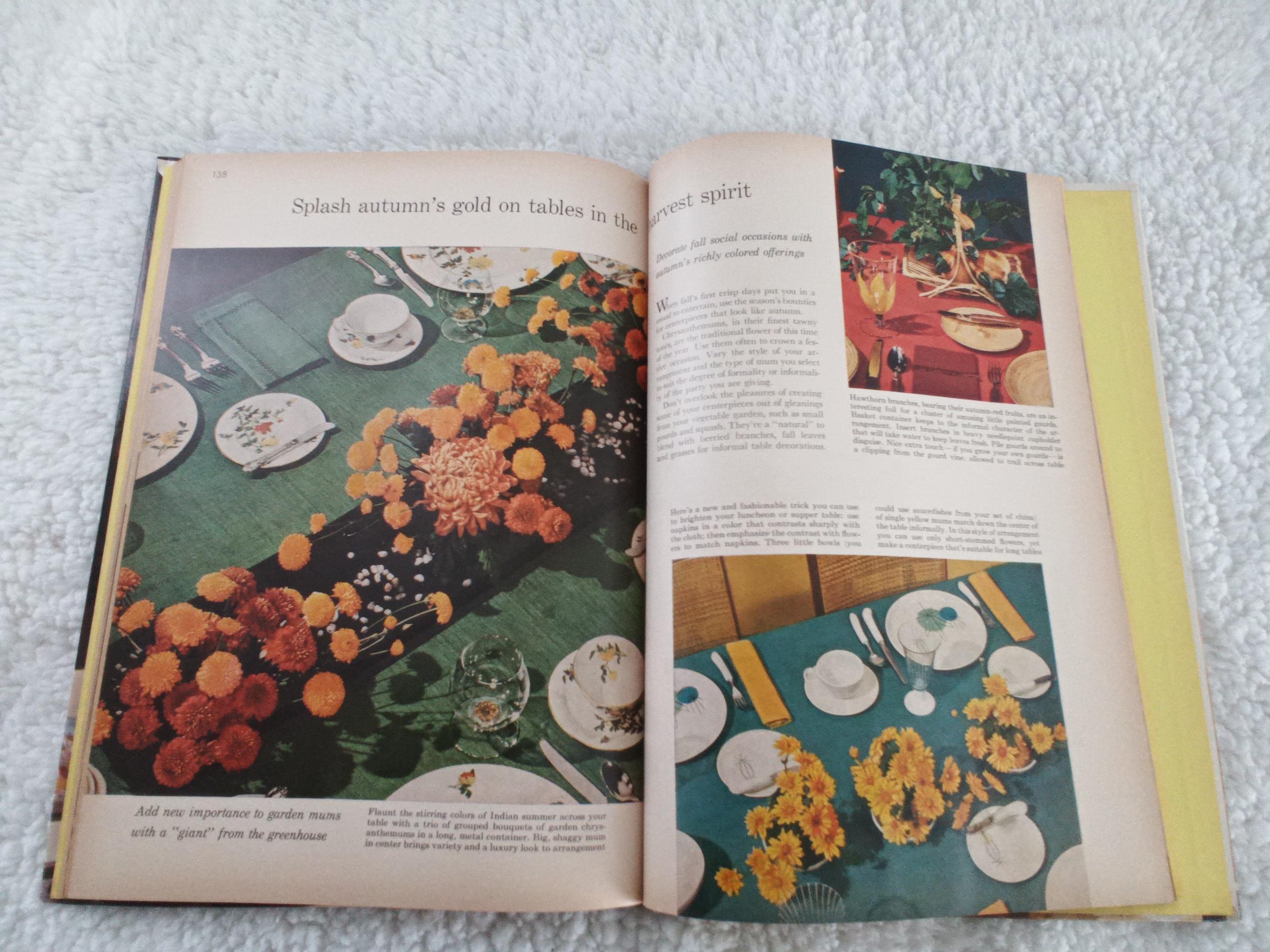 Vintage Better Homes & Gardens Flower Arranging 1957 Book Home