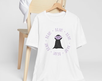 Camiseta unisex de vampiro de dibujos animados, camiseta gótica de Halloween