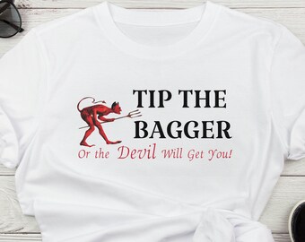 Tip The Bagger UNISEX T-shirt, Military Shirt, Milspouse, Dependa, Funny Shirt