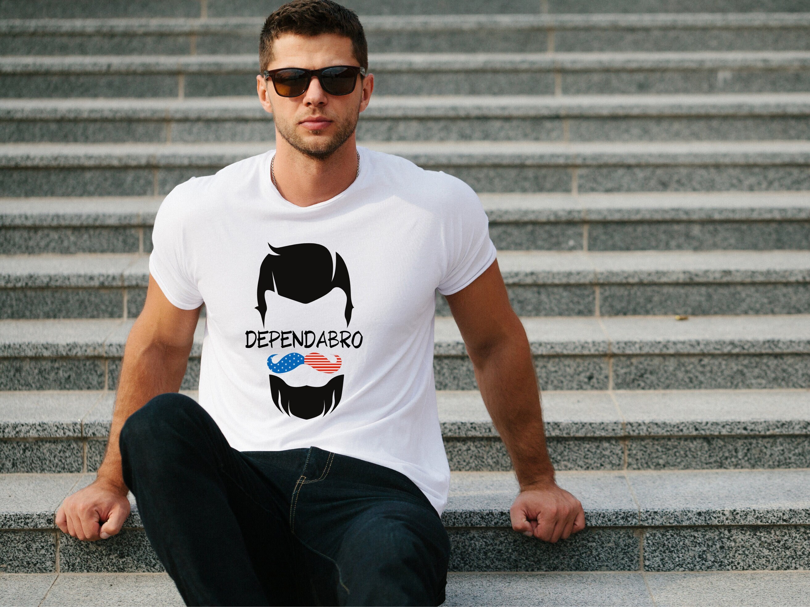 Dependabro, Military Spouse Shirt, Patriotic Shirt, Military Husband, Army, Navy, Air Force, Space Force, Coast Guard