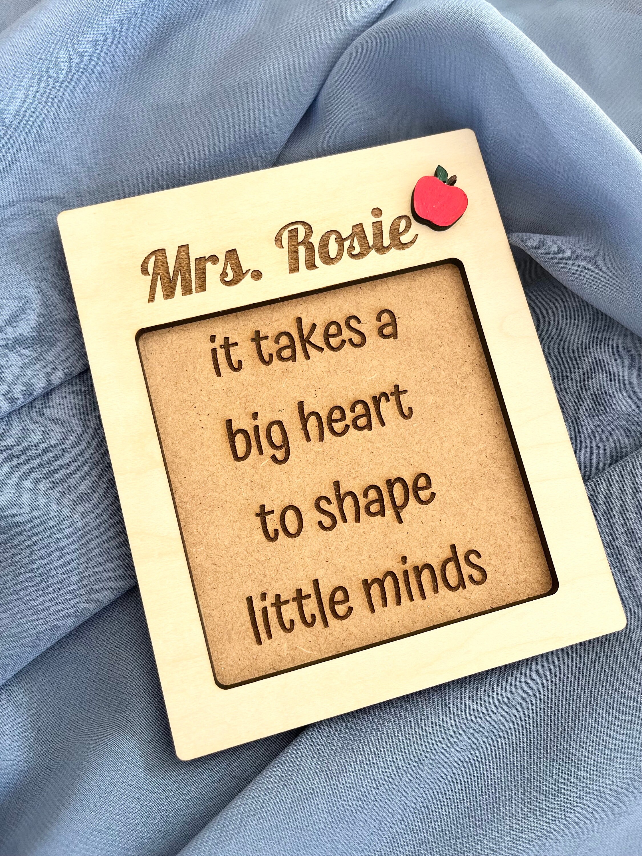 Personalized Teacher Sticky Note Pad Holder, Pencil Style Custom Name ...