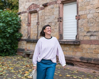 Culotte für Damen | handgemachte Culotte aus Denim mit Gummibund & Taschen, bequem und zeitlos