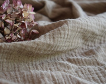 Tischdecke ROSALIE Musselin taupe