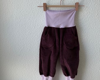 Lieblingsbuxe THEO Pumphose Knickerbocker CORD lila