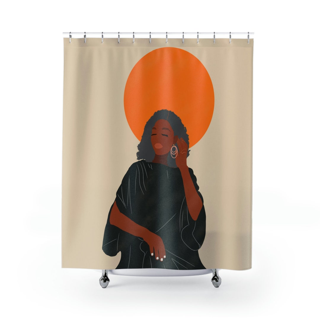 Empowering Black Woman Shower Curtains Etsy