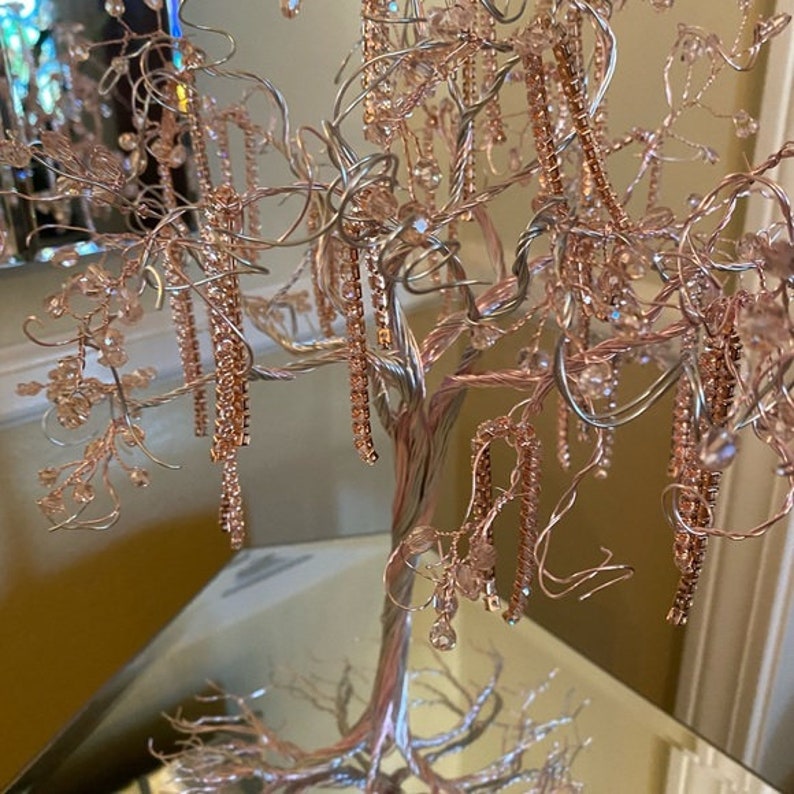 Rose Gold Color Tree Rose Gold Wire Tree. - Etsy