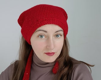 crochet head scarf with ties bandana / kerchief / vintage accessories / headbands women / head wraps / hair scarf / ready to ship