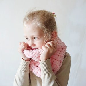 kids winter scarf / toddler knit infinity scarf / kids neck gaiter / girls scarf / neck warmer / face scarf / gift for kid
