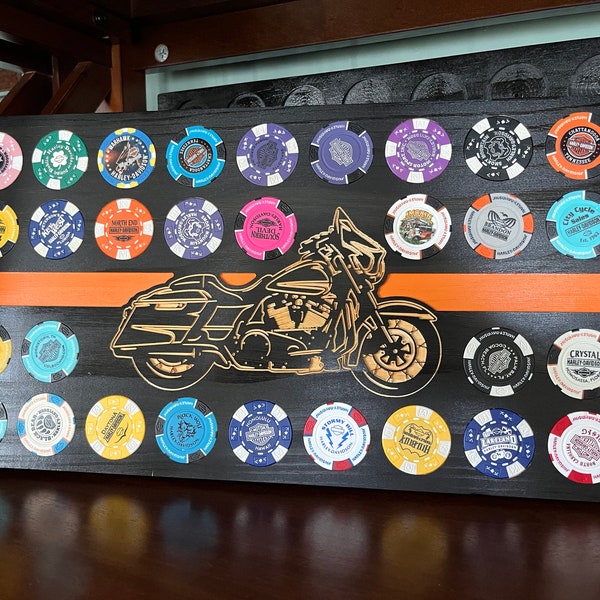 Harley Davidson Poker Chip Holder Etsy