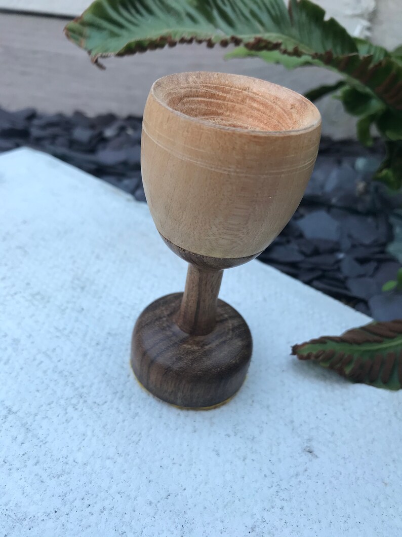 Small wooden Goblet Etsy