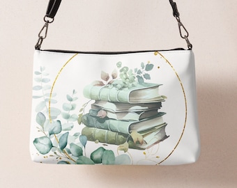 Little Women quote crossbodytas / Louisa May Alcott boekentas / literatuur portemonnee portemonnee / cadeau voor lezer / mooie boekentas