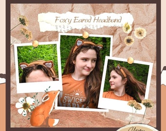 Crochet Woodland Fox Ears Headband Pattern / Foxy Hairband/ Beginner Crochet Instructions/ Baby Photoshoot Accessory/ PDF download file