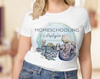 Homeschooling Mom organic t-shirt / Homeschool Lifestyle Gift / Stay at Home Mom Shirt / Gift for Mom / Homeschool Top