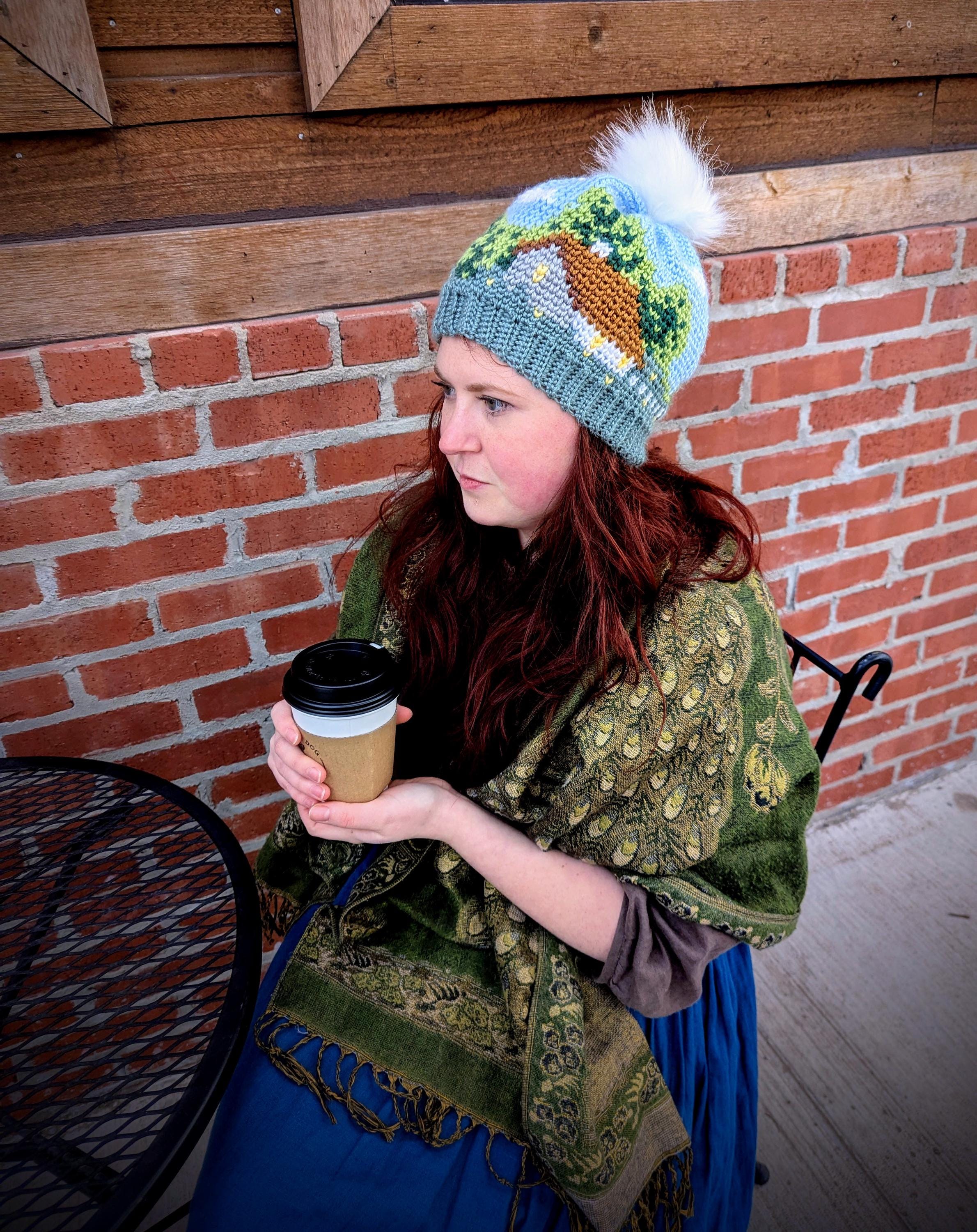 Cottage Core Crochet Beanie Lot Cottage Beanie Hat Crochet Pattern/ Gender Neutral Hat Gift  main image 2