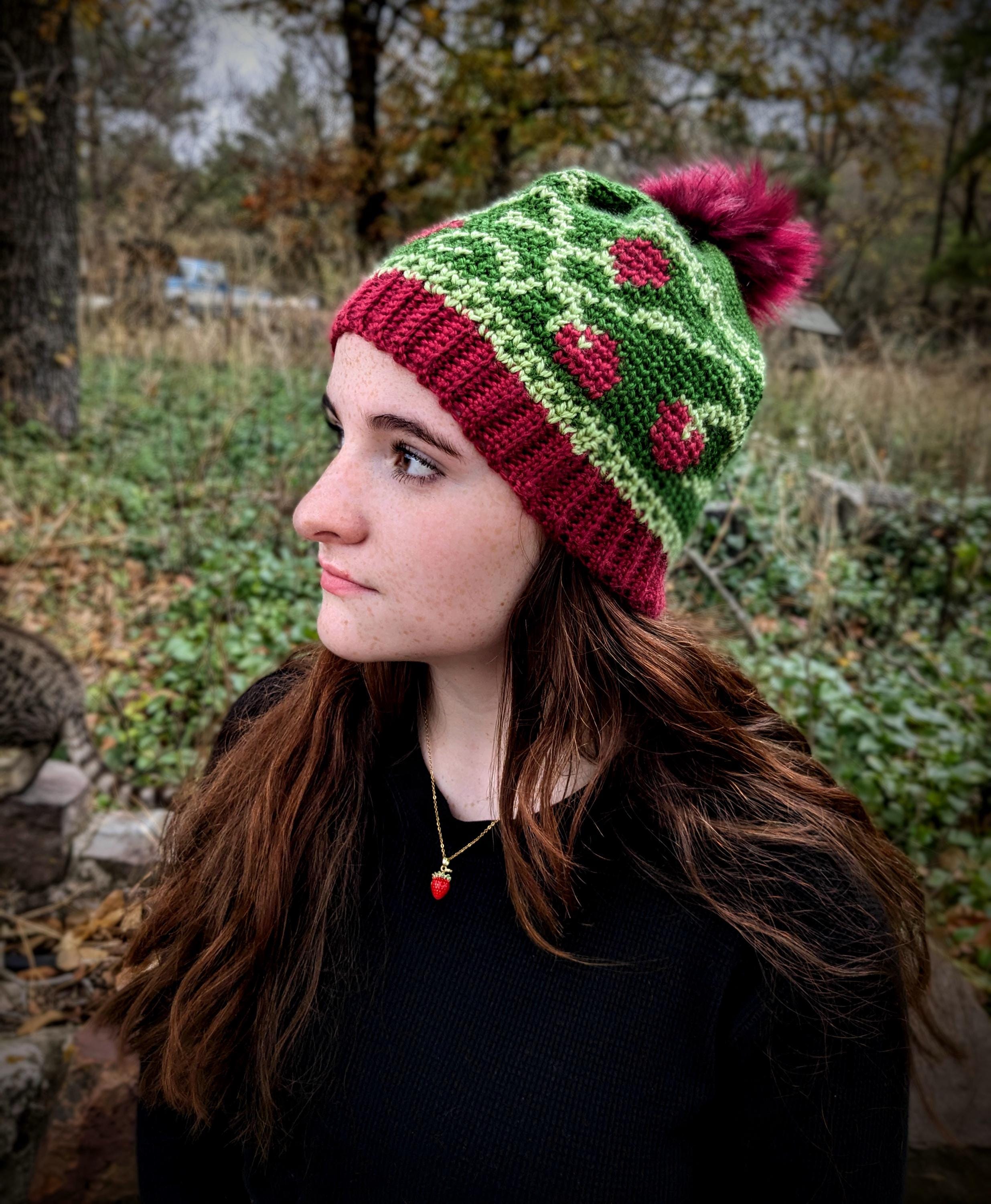 40 Unique Crochet Hats That Are Sure To Amaze You! 31 Strawberry Beanie Hat Crochet Pattern