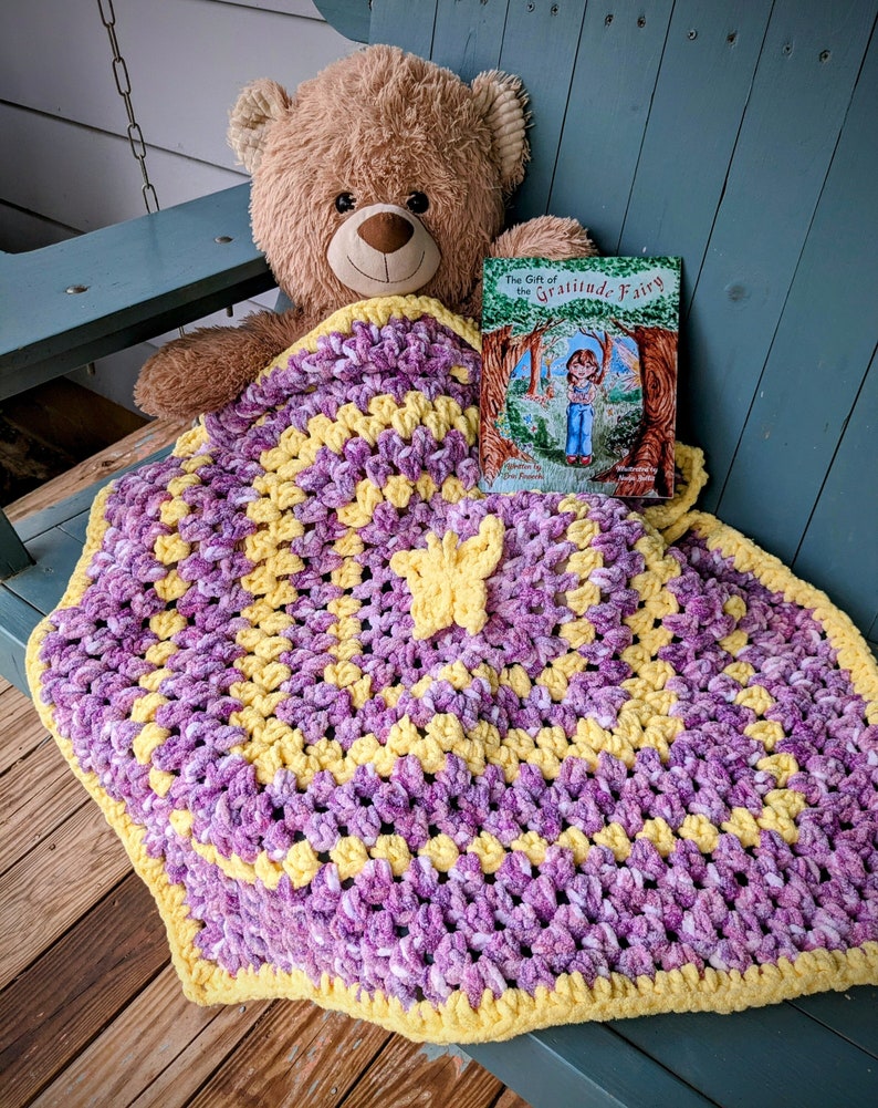 Fairy Baby Blanket & Picture Book Gift Set / Butterfly Baby Shower Gift ...