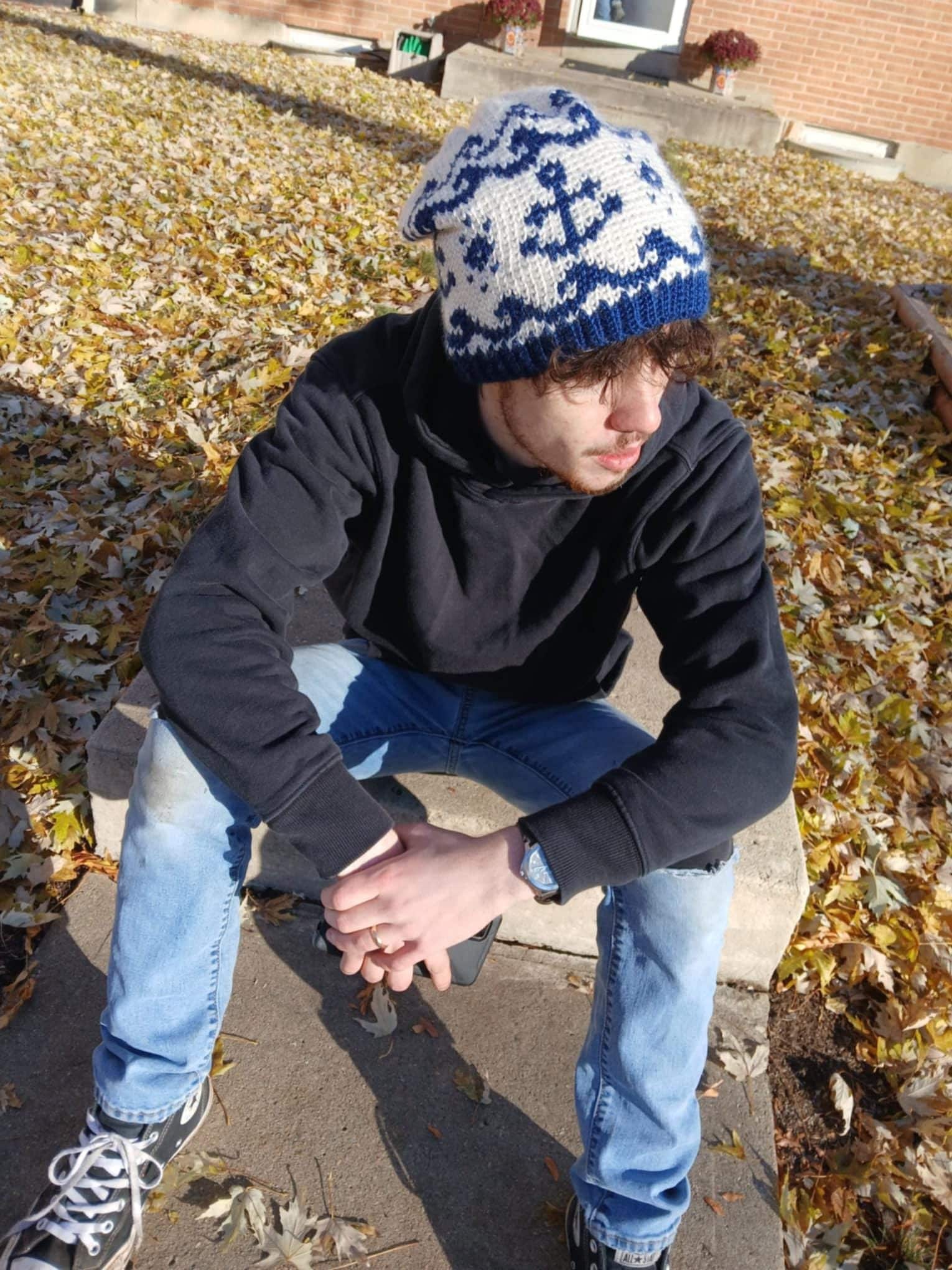 38 Men's Hat Crochet Patterns: Unleash Your Creativity with Unique Styles 19 Sailor Navy Beanie Hat Crochet Pattern/ Gender Neutral