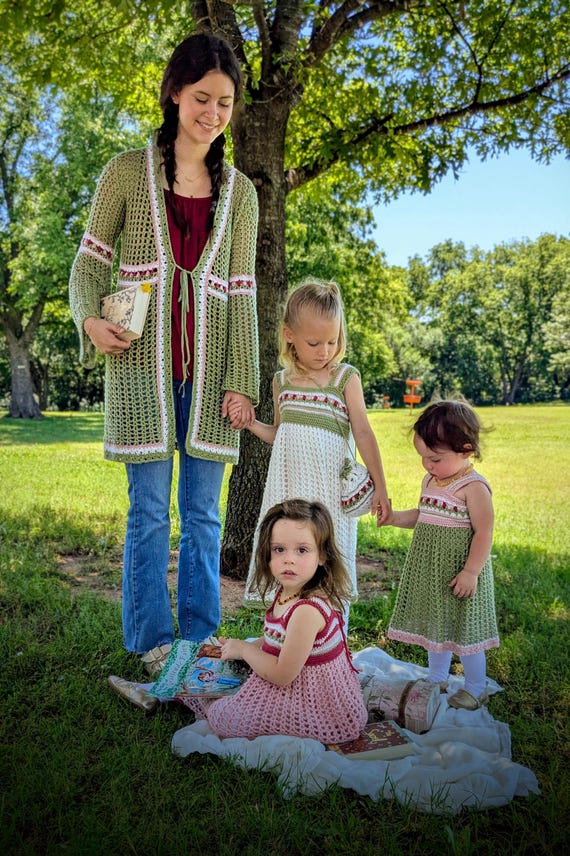 crochet cottagecore dress Heyays | Pink Daisy Summer Set | Cottagecore Dress | Crochet Set | Handmade  | Aesthetic Summer Dress | Circle Skirt