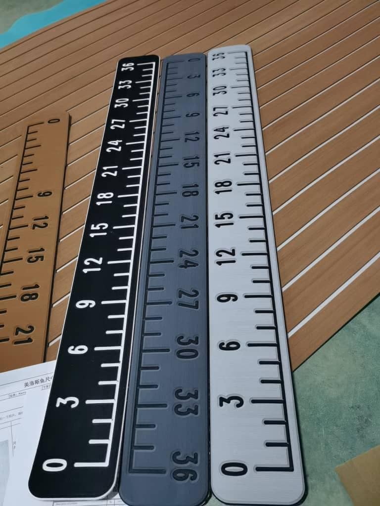 Fishing Ruler, Measure, Scale, Chart. Marine EVA Foam 36 Inch, Made in USA.  Fishing Boat Self Stick. Self Adhesive Paper. 3M Quality. 