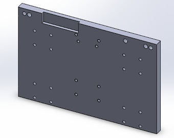 Aluminum front Plate 5/8 Cnc avid z axis