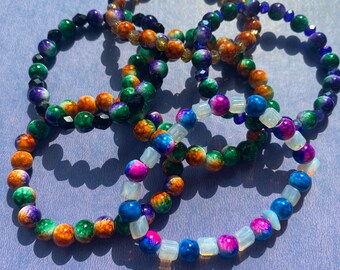 Glass bead plus size fit bracelets