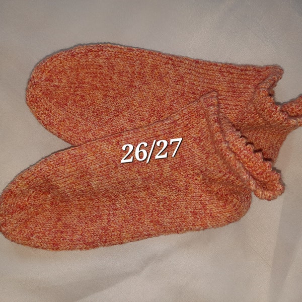 Sneaker-Stricksocken Gr. 26/27 orange