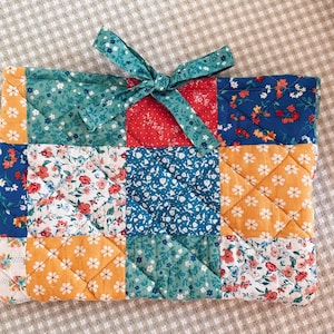 Handmade Quilted Patchwork Laptop Computer Sleeve