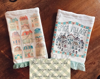 Vintage Inspired Lenox Spice Village | Cottage Core Kitchen Hand Towel