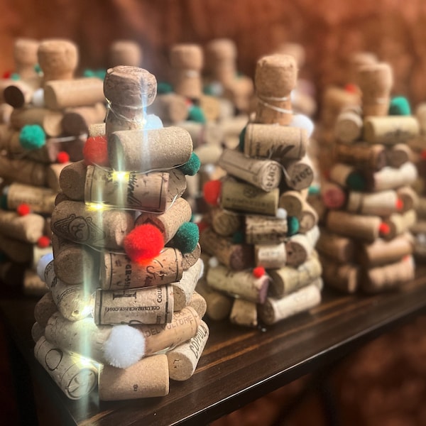 Wine Cork Christmas Tree Etsy