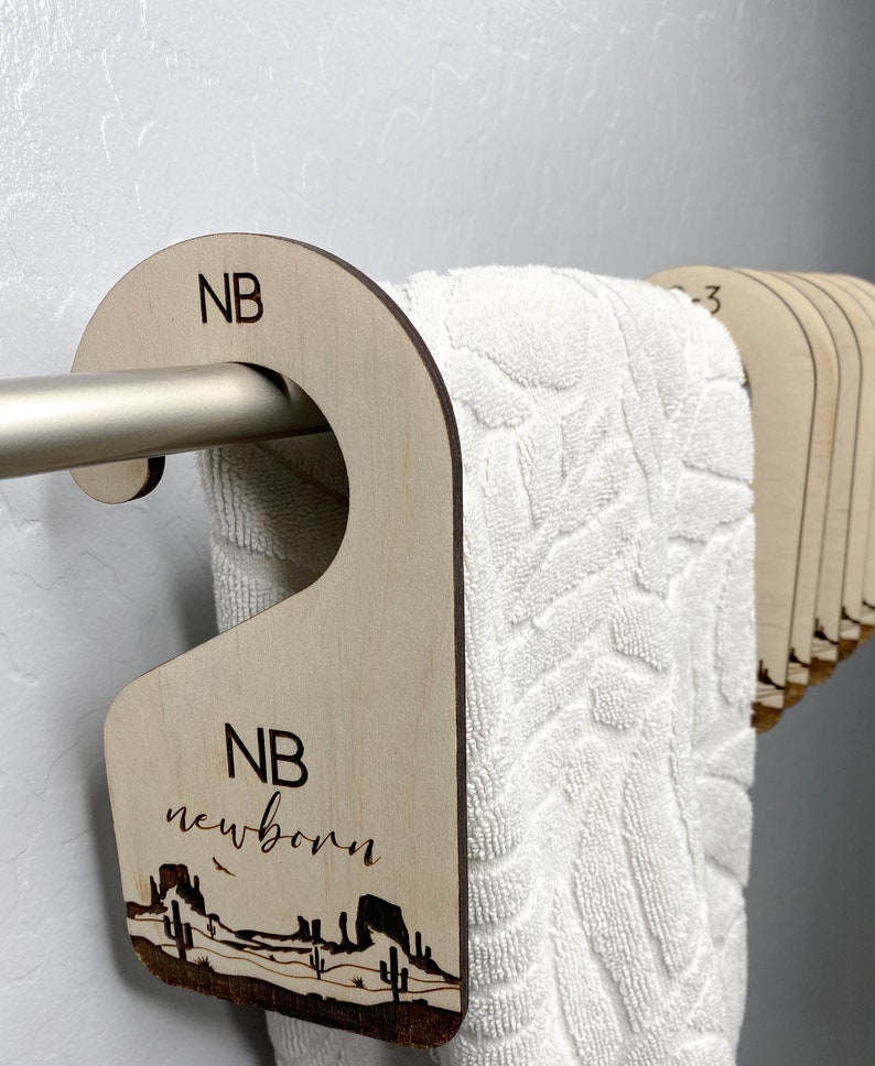 Baby Closet Dividers Wood Engraved Dividers Wooden Baby Etsy