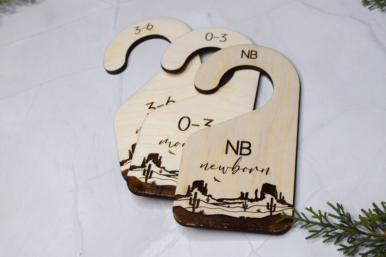 Baby Closet Dividers Wood Engraved Dividers Wooden Baby Etsy