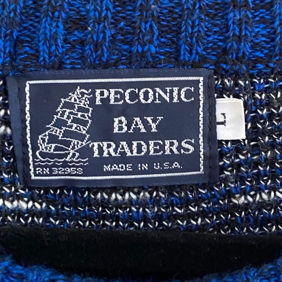 Vintage Peconic Bay traders Mens Large Abstract knit … Gem