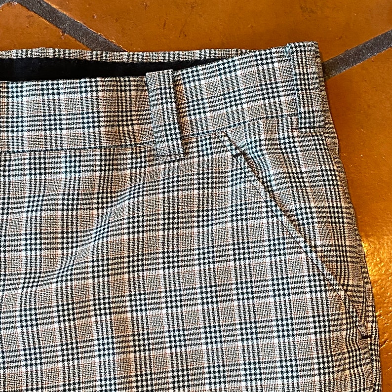 Vintage 60s 70s Plaid Golf Pants Trousers Caddy Shack Pants 40 X 27