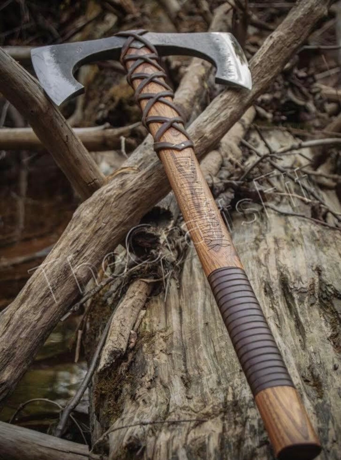 Double Blade Viking Axe Custom Hand Steel Double Etsy UK