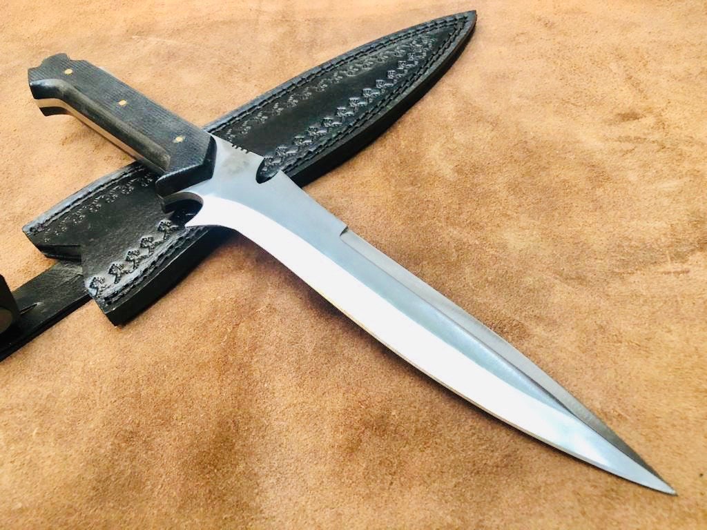 Handmade Leaf Spring Steel RE4 Krauser's Knife,Bowie knife,Tactical Knife 2
