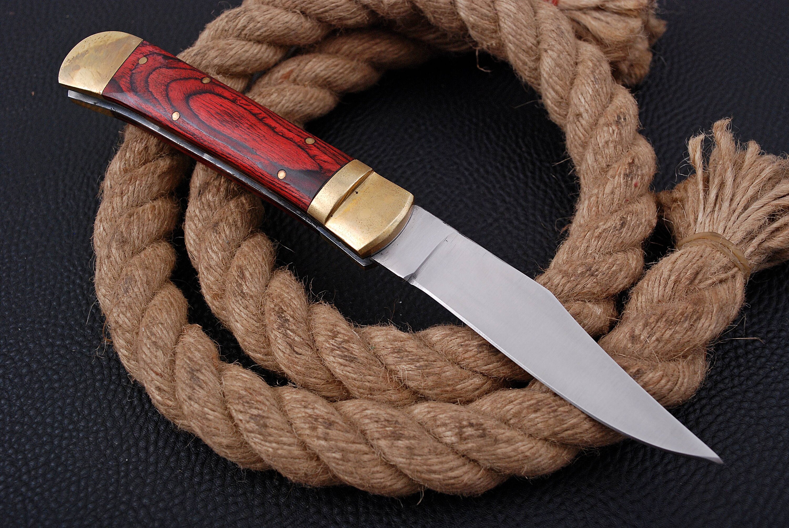 Folding Knife RB1 Custom Handmade D2 Steel Pocket knife Etsy
