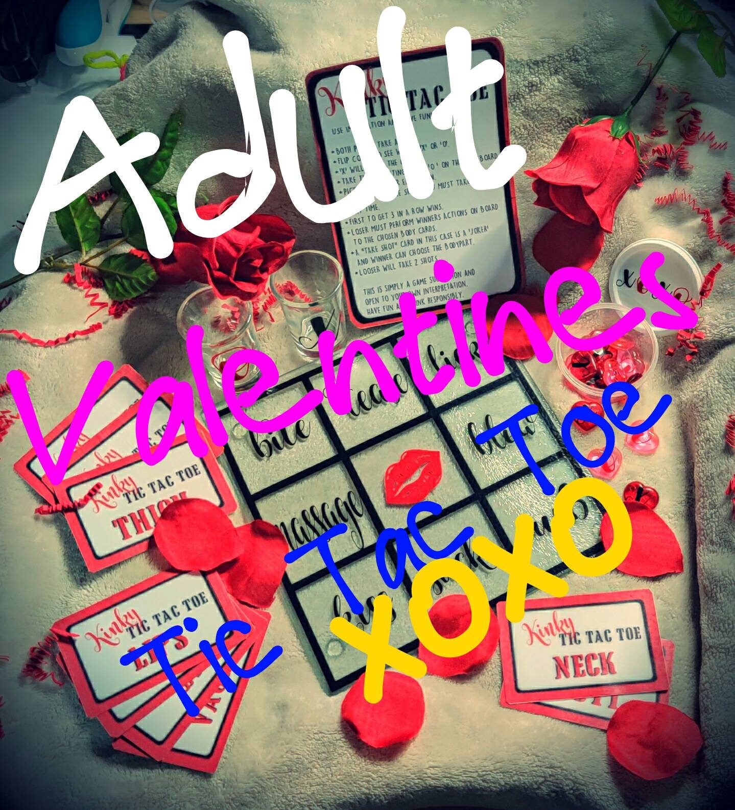 Naughty Adult Game Tic Tac Toe Valentines Day Etsy