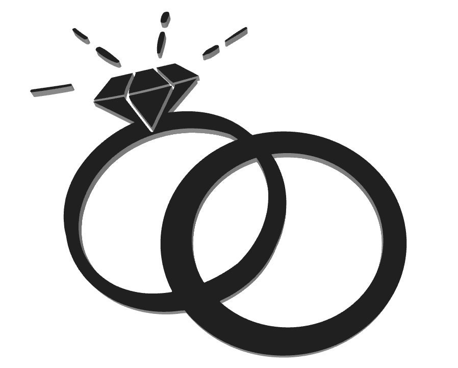 Wedding Rings Bitmap Wedding Rings Digital File in SVG and PNG . Digital Files for Cricut ...