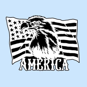 Eagle American Flag digital file in SVG and PNG . Digital files for cricut, silhouette, CnC, scroll saw, laser engraver or T Shirt printer