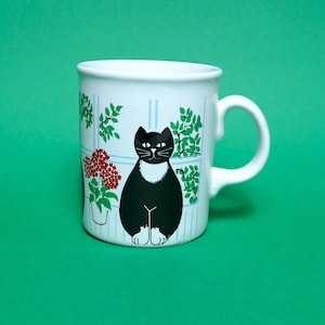 Retro Sadler Black Cat Mug