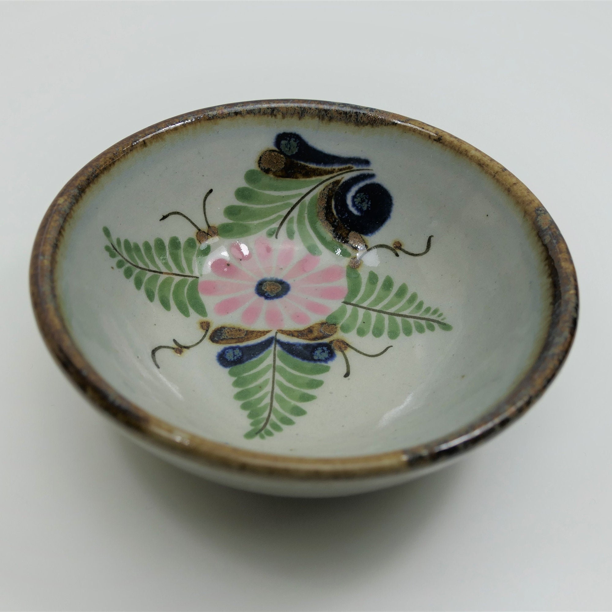 メキシコ　トナラ焼き　エル・パロマール（El Palomar）　大皿 vintage MEXICO EL Palomar plate/ビンテージ メキシコ エル