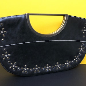 Vintage Ted Baker Black Clutch Bag Purse with