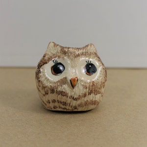 Vintage Round Owl Ceramic Figurine by Philip Laureston England