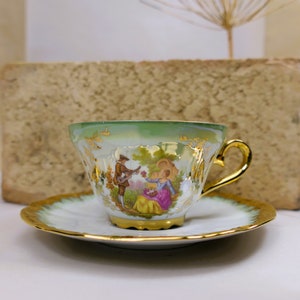Vintage Kleiber cup and saucer Bavaria Made in Western Germany