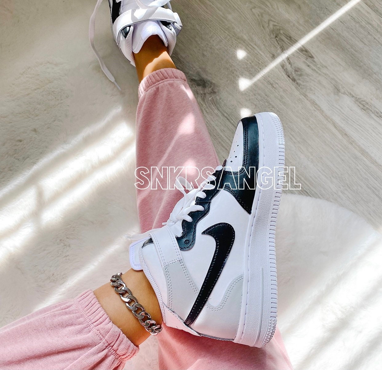 custom air force 1 mid gray