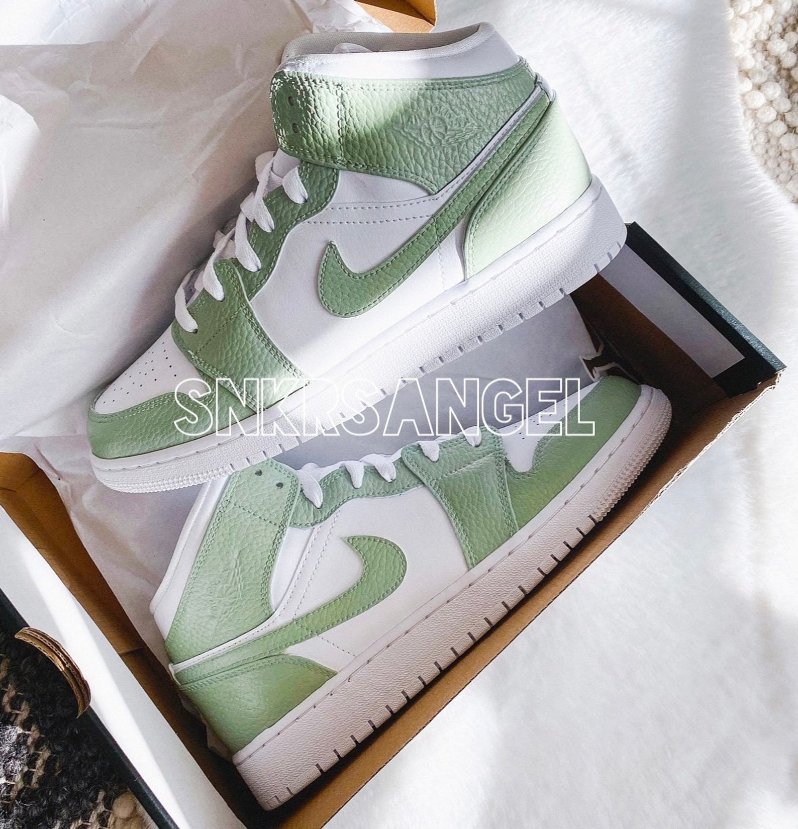 nike air jordans sage green